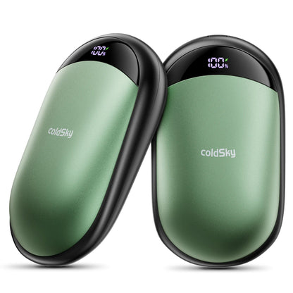 2-Pack Rechargeable Hand Warmers with Digital Display, Portable Electric Warmers