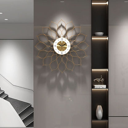 Modern Gold Wall Clock for Stylish Home Decor