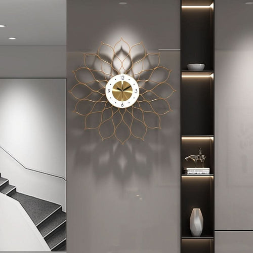 Modern Gold Wall Clock for Stylish Home Decor