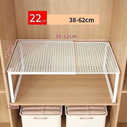 Expandable and Stackable Closet Shelf | Adjustable Steel Divider