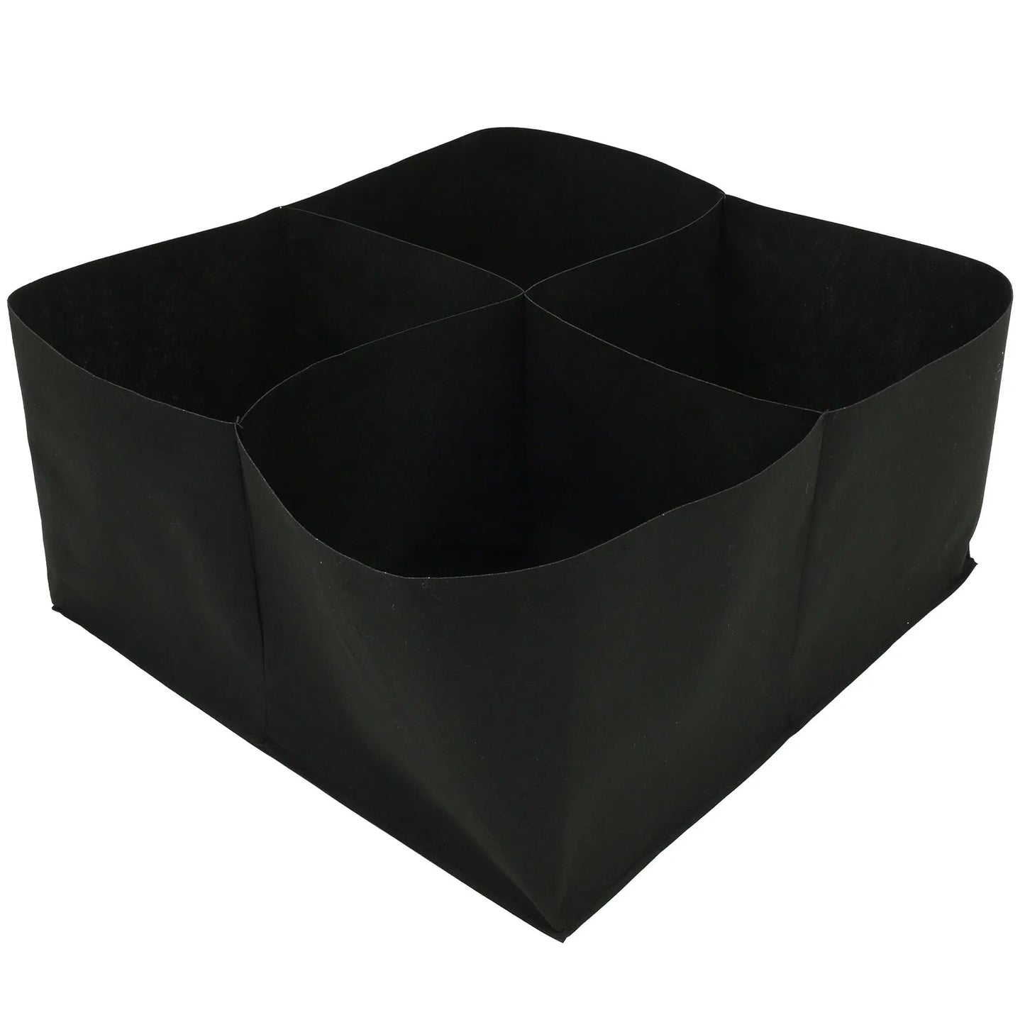 Raised Garden Bag with 8 Compartments | Black Felt Material | 180x90x30 cm