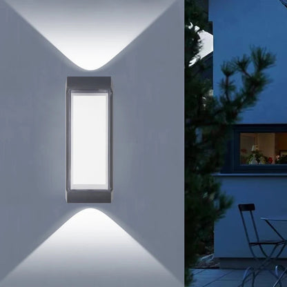 Contemporary Up/Down LED Wall Light | Waterproof IP65 | Aluminum | 17.5 × 12.5 × 10 cm