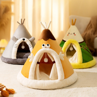 Cat Shelter in Cozy Tent Shape