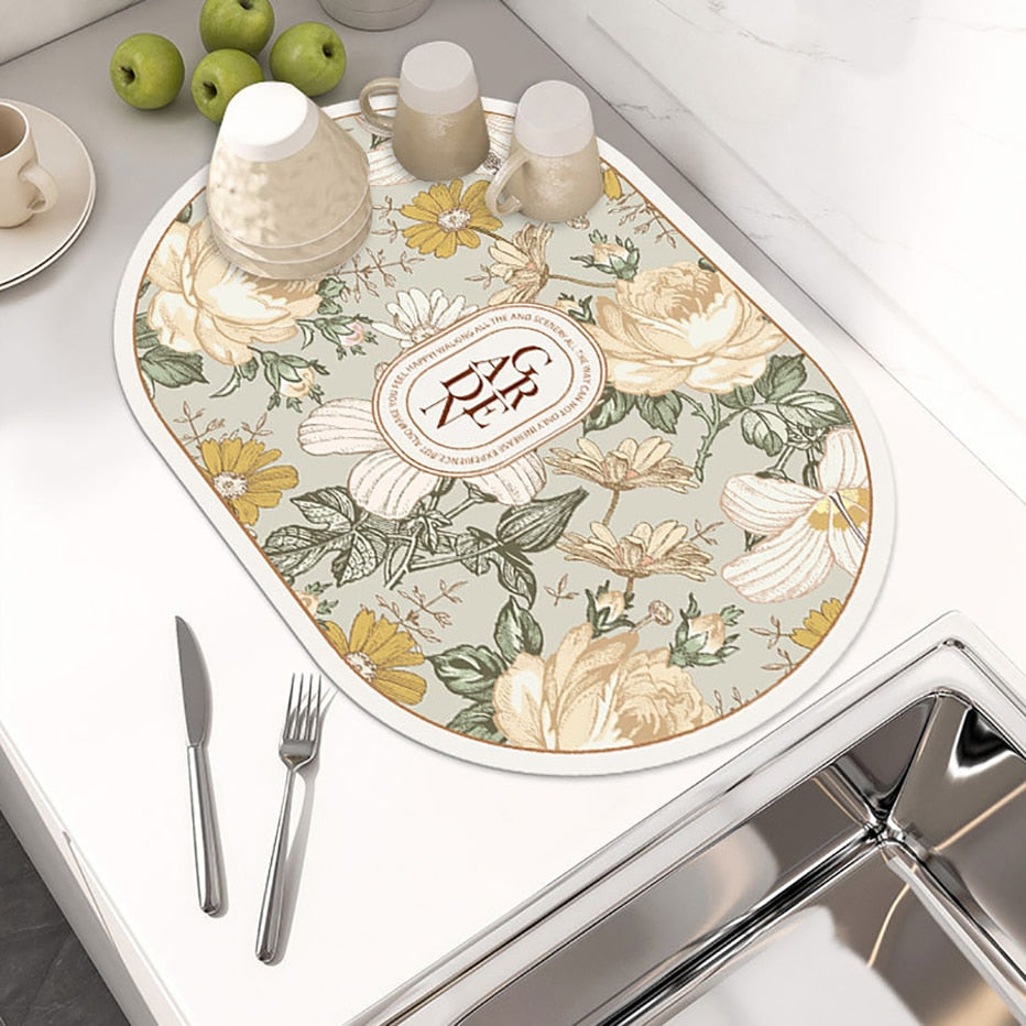 Quick-Dry Kitchen Counter Saver Mat | AquaGuard