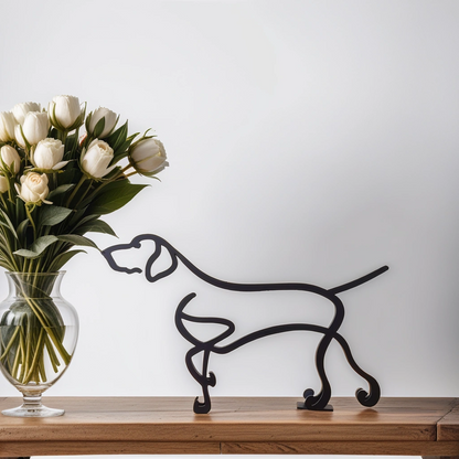 Sculpted Elegance: Modern Canine Art Pieces