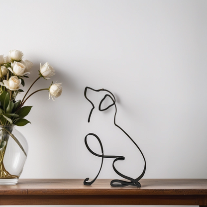 Sculpted Elegance: Modern Canine Art Pieces