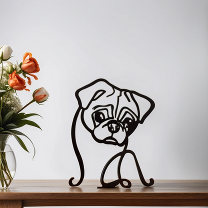 Sculpted Elegance: Modern Canine Art Pieces