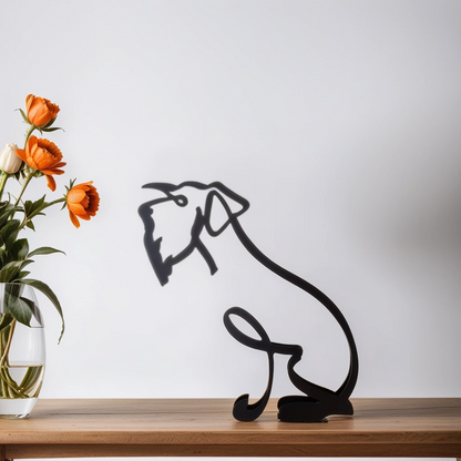 Sculpted Elegance: Modern Canine Art Pieces