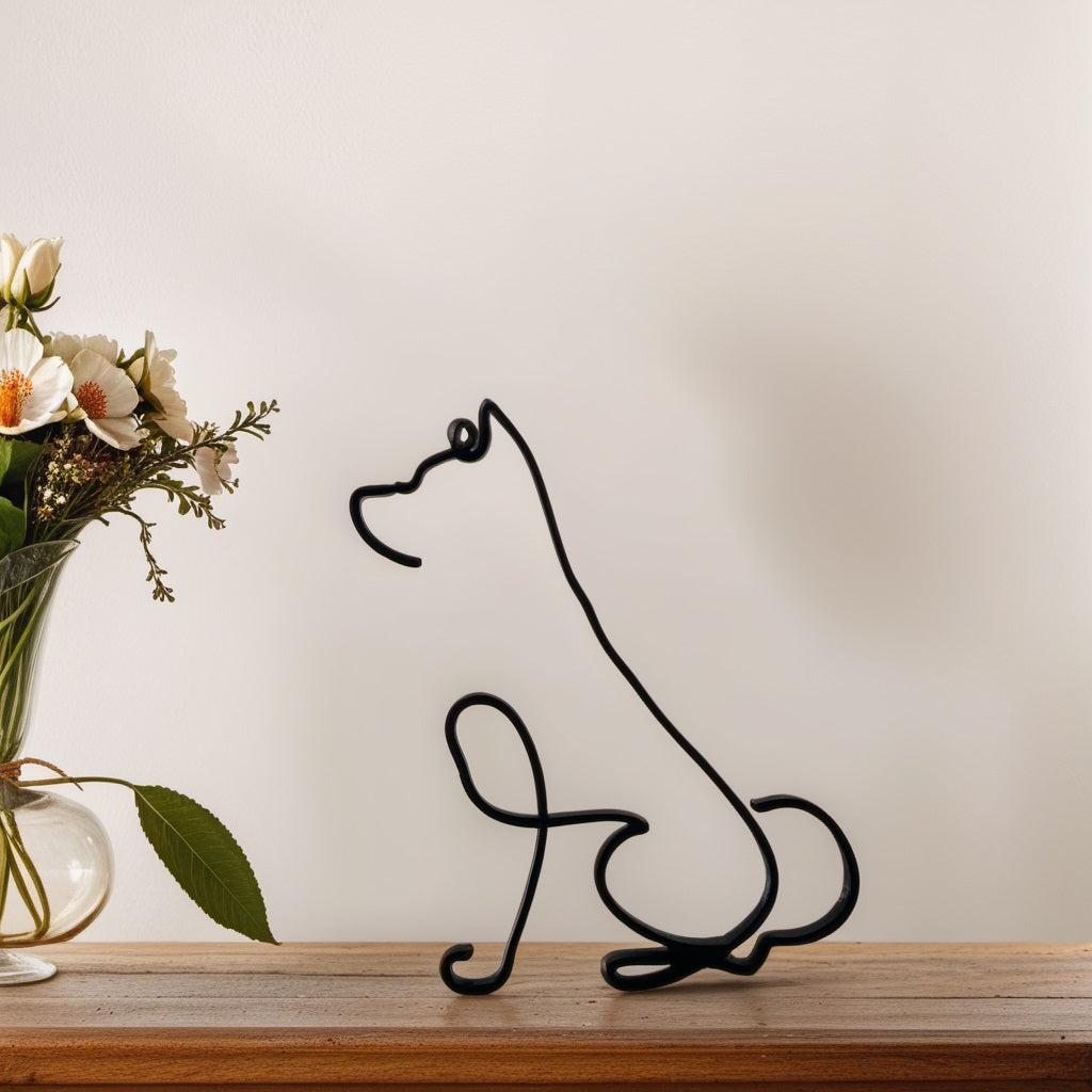 Sculpted Elegance: Modern Canine Art Pieces