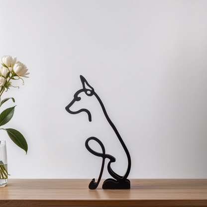Sculpted Elegance: Modern Canine Art Pieces