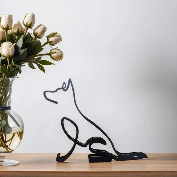 Sculpted Elegance: Modern Canine Art Pieces