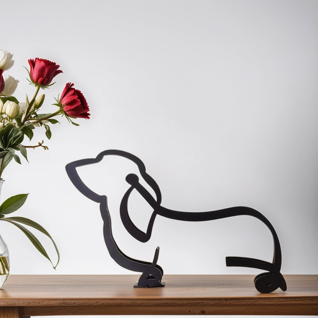 Sculpted Elegance: Modern Canine Art Pieces