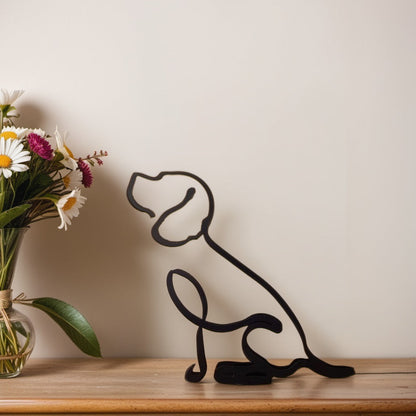 Sculpted Elegance: Modern Canine Art Pieces