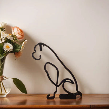 Sculpted Elegance: Modern Canine Art Pieces