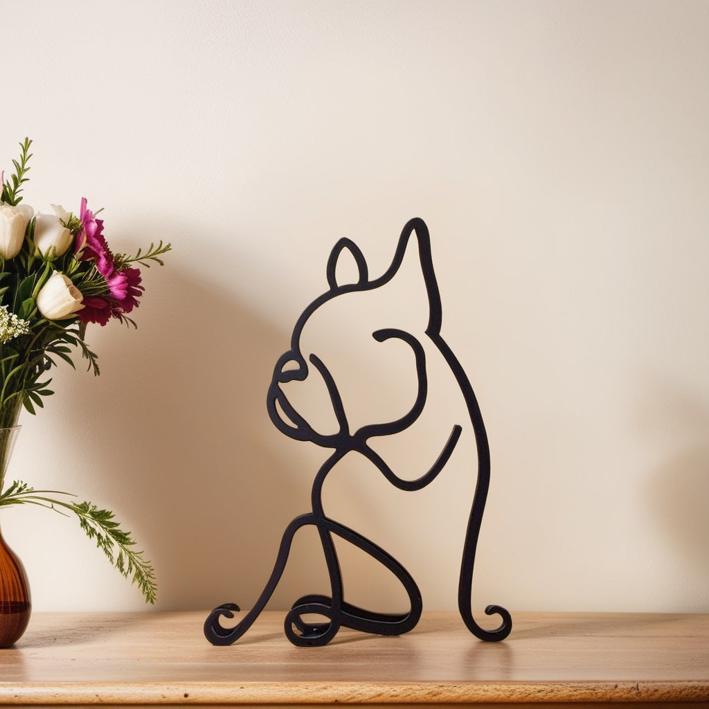 Sculpted Elegance: Modern Canine Art Pieces