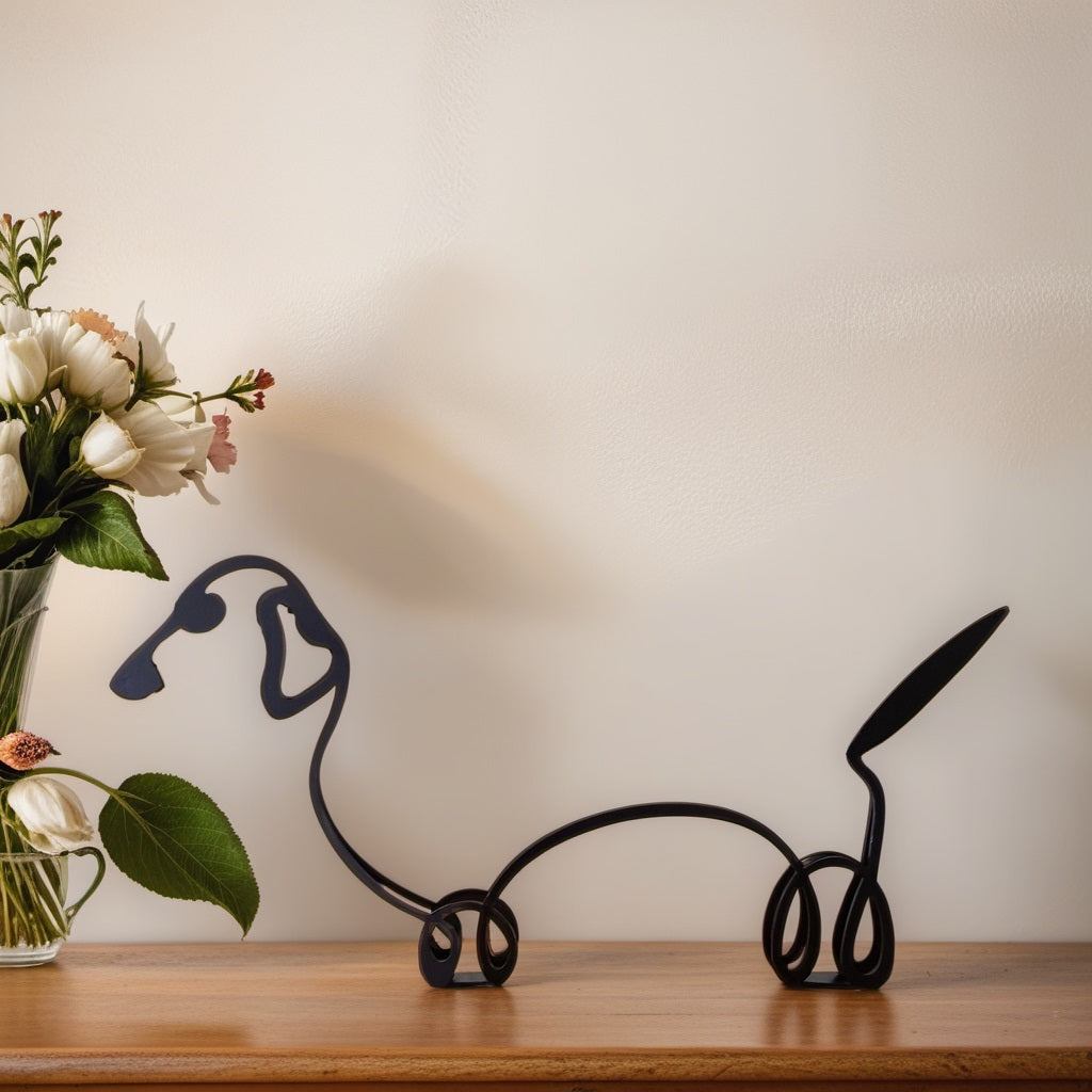 Sculpted Elegance: Modern Canine Art Pieces