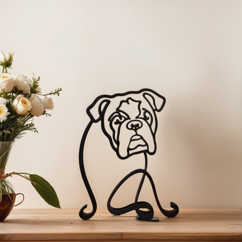 Sculpted Elegance: Modern Canine Art Pieces