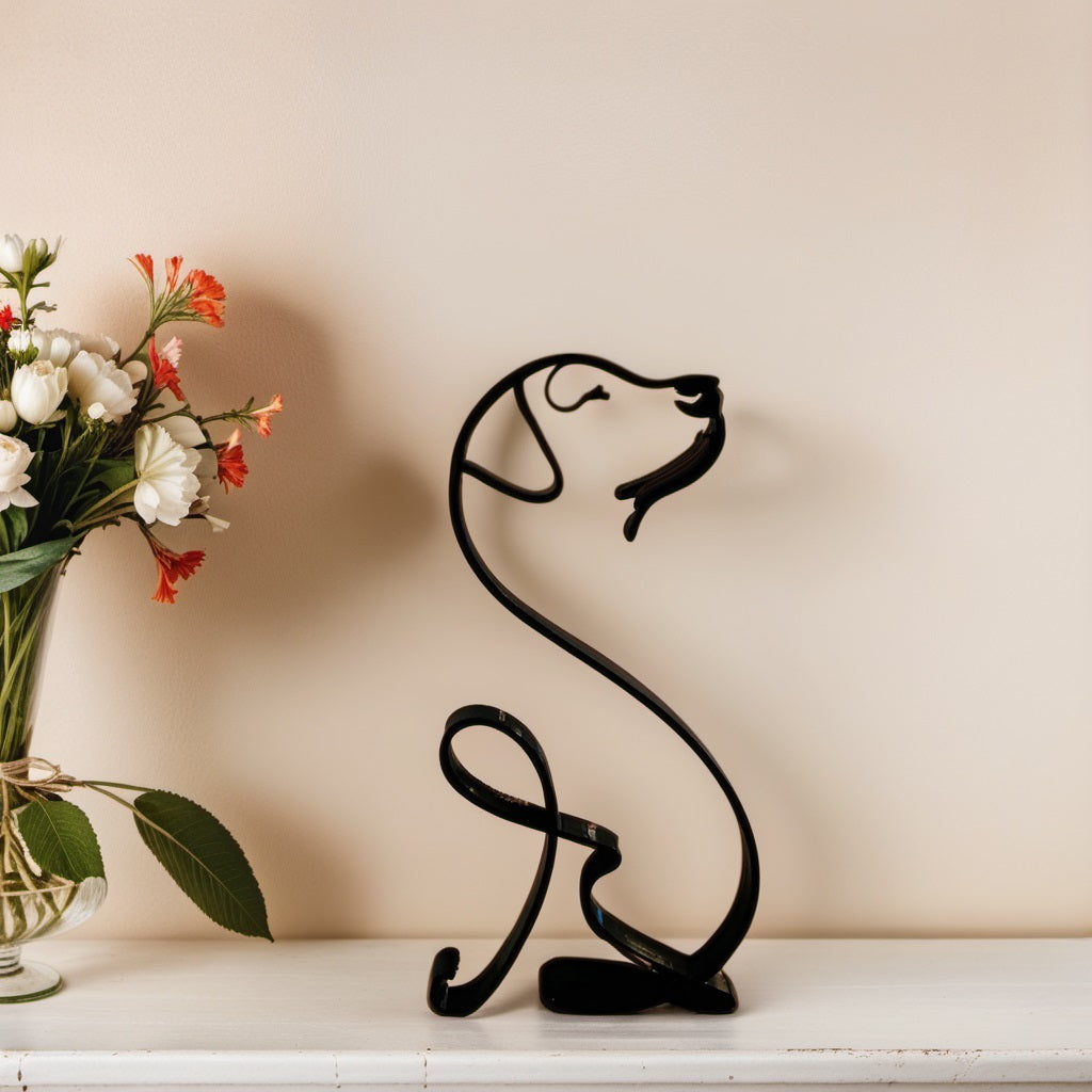 Sculpted Elegance: Modern Canine Art Pieces