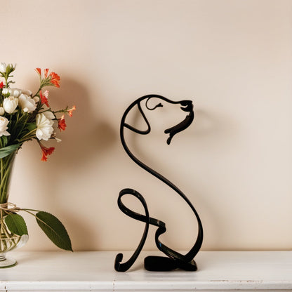 Sculpted Elegance: Modern Canine Art Pieces