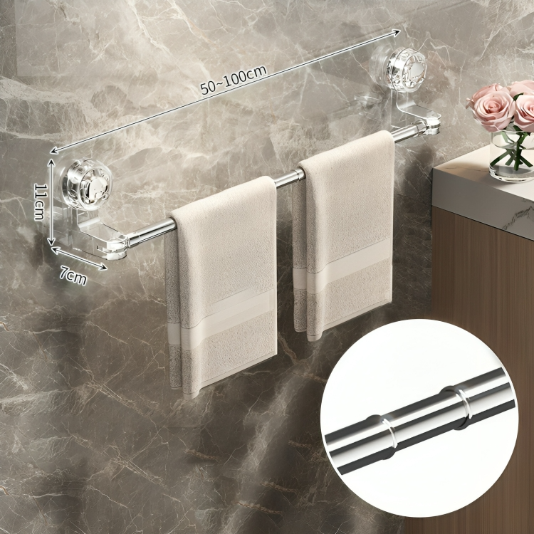 Adjustable Suction Cup Towel Holder
