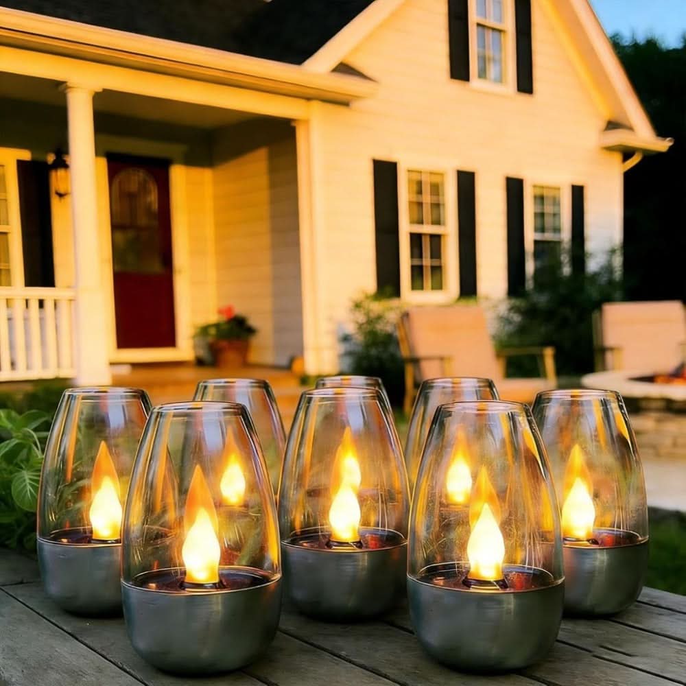 Rechargeable Flickering Lantern for Outdoor and Restaurant Lighting
