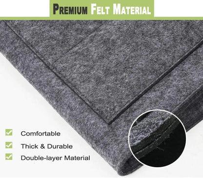 Multi-Pocket Felt Storage Organizer for Bed & Sofa