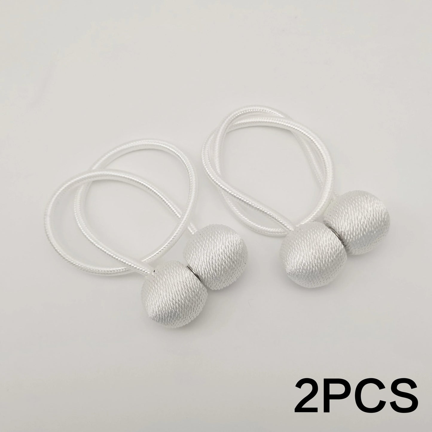 Magnetic Curtain Holders Set of 2 | Modern Design with Adjustable Cords for Living Room and Bedroom Curtains