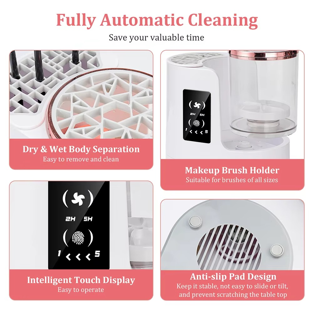 Quick Clean Makeup Brush Dryer and Cleaner