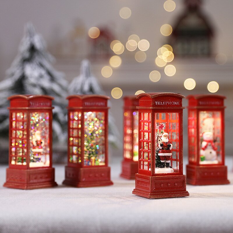 Buy One Get One Free | Rotating Christmas Lantern with LED Lights