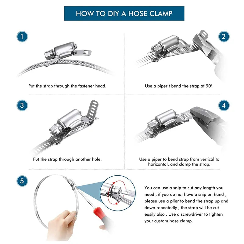 Adjustable Clips that Never Rust or Fail - SecureFit Design