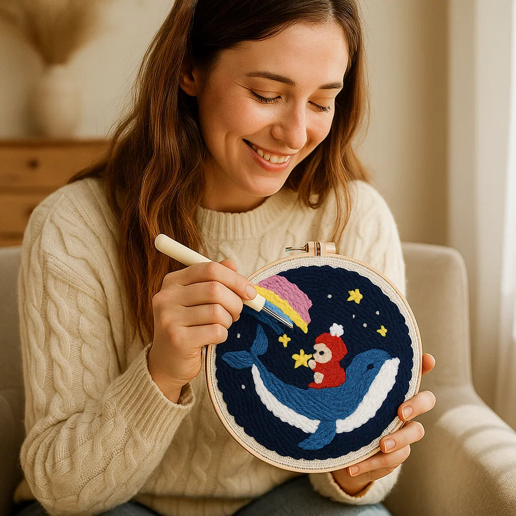 Quick Relaxation and Beautiful Embroidery Art Creation