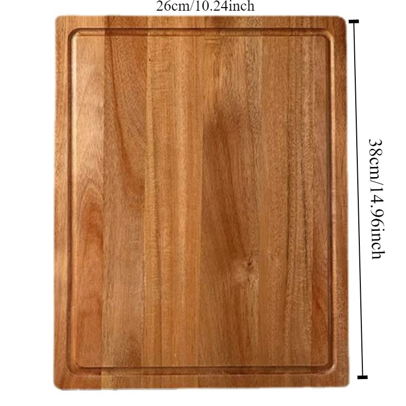 Premium Acacia Wood Chopping Board with Convenient Handle