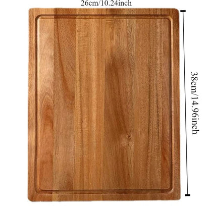 Premium Acacia Wood Chopping Board with Convenient Handle