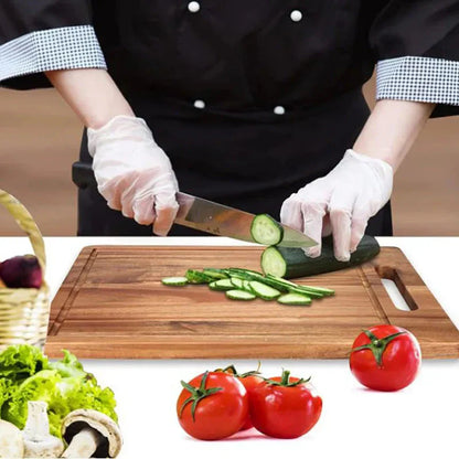 Premium Acacia Wood Chopping Board with Convenient Handle