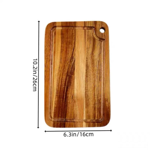 Premium Acacia Wood Chopping Board with Convenient Handle