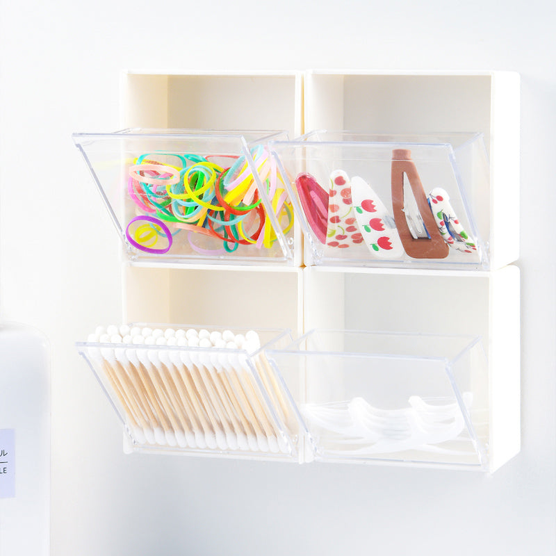 Wall-Mounted Folding Lid Storage Box