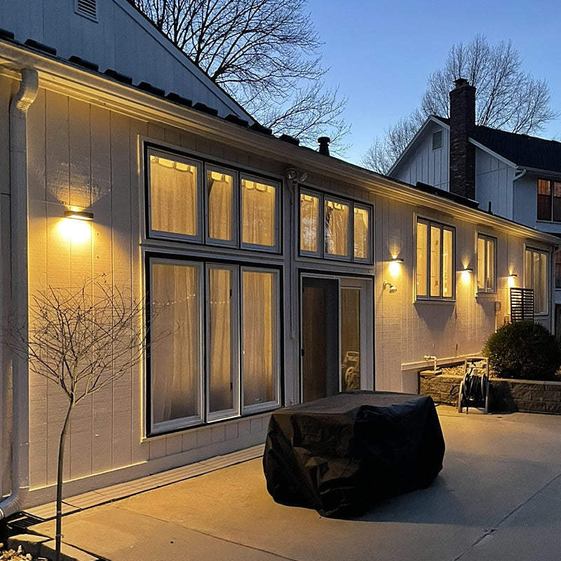 Solar Up-Down Outdoor Wall Light with Automatic Sensor – Energy Efficient – Warm & Cool White