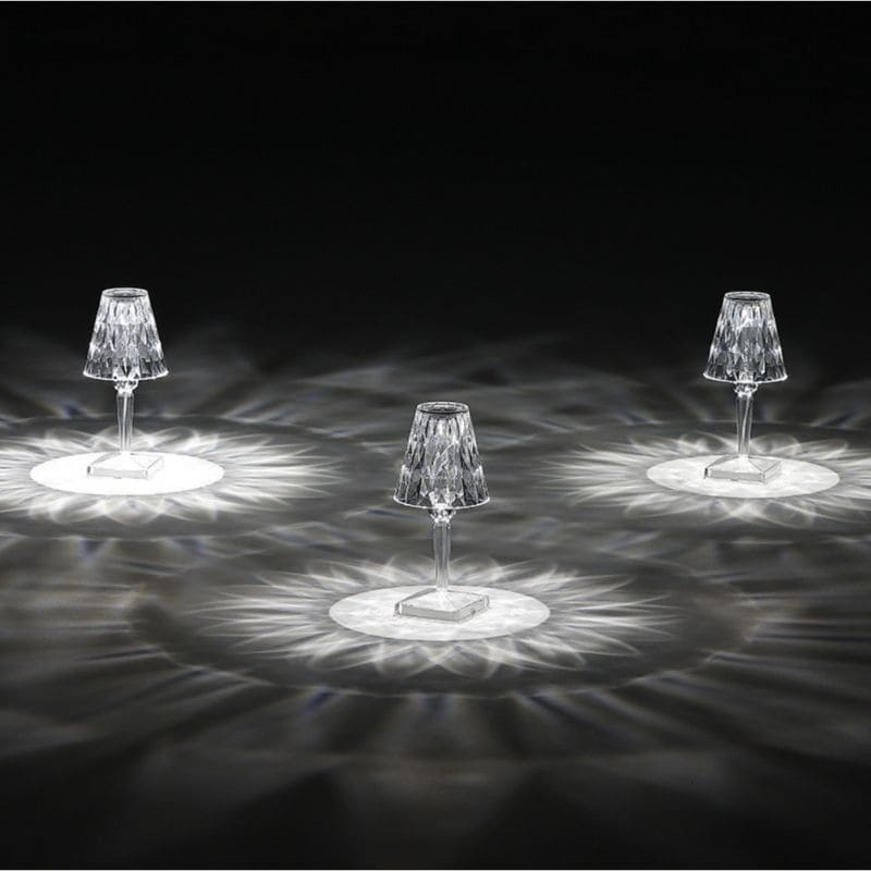 Crystal Design Acrylic Table Lamp – Stylish Lighting Fixture