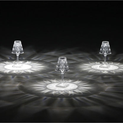 Crystal Design Acrylic Table Lamp – Stylish Lighting Fixture