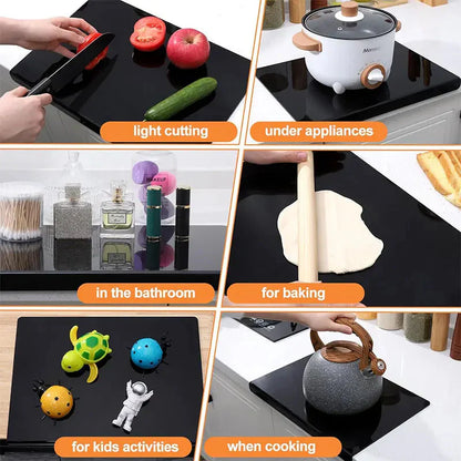 Clear Durable Cutting Board for Effortless Food Prep