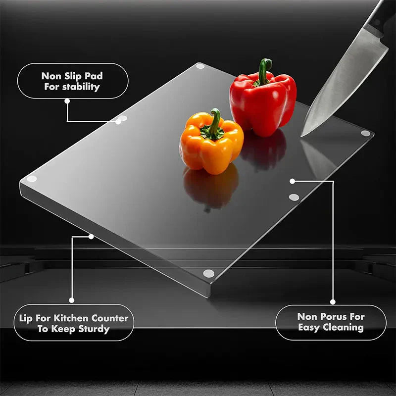 Clear Durable Cutting Board for Effortless Food Prep