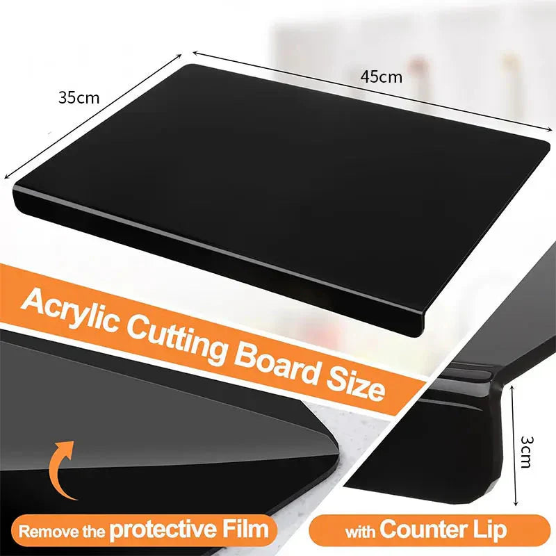 Clear Durable Cutting Board for Effortless Food Prep