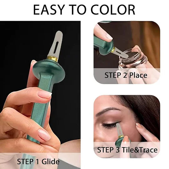 Precision Eyeliner Duo | Curved Tip for Flawless Lines | Waterproof & Long-Lasting | Non-Slip Grip