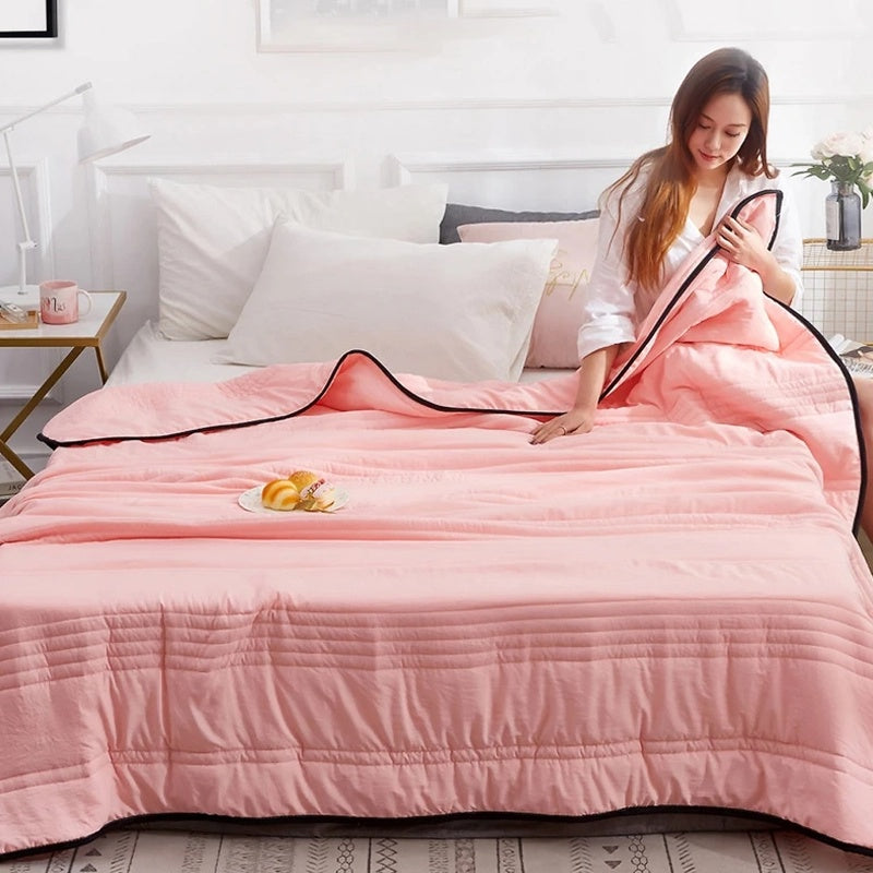 ChillEase Cooling Blanket for Restful Sleep