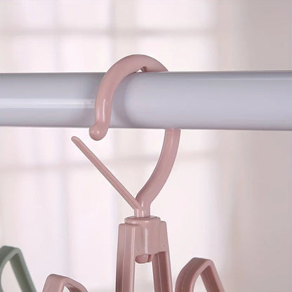 Double-Layer Shoe Drying Rack with Hooks | Wind-Resistant Shoe Storage for Balcony