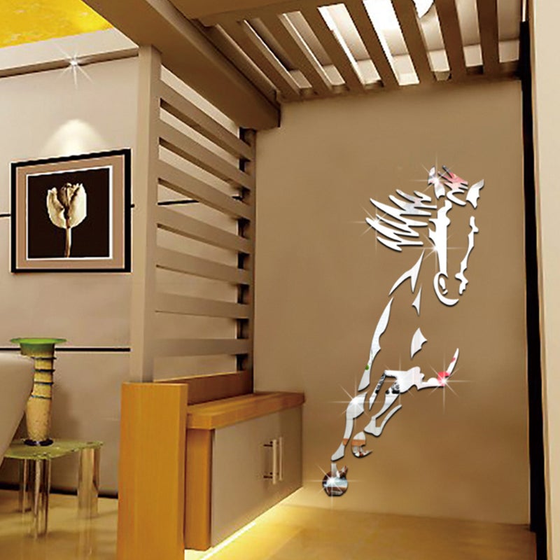 3D Acrylic Wall Art of Galloping Horse Decoration