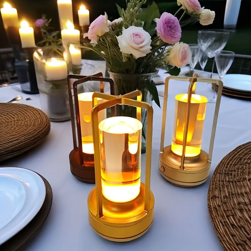 Rechargeable Retro Design Table Lamp