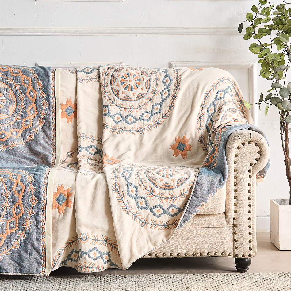 Tranquil Haven | Cozy Cotton Throw Blanket