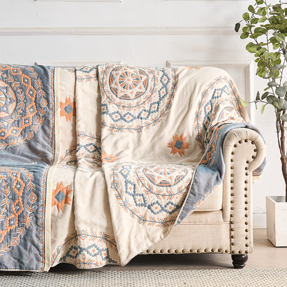 Tranquil Haven | Cozy Cotton Throw Blanket