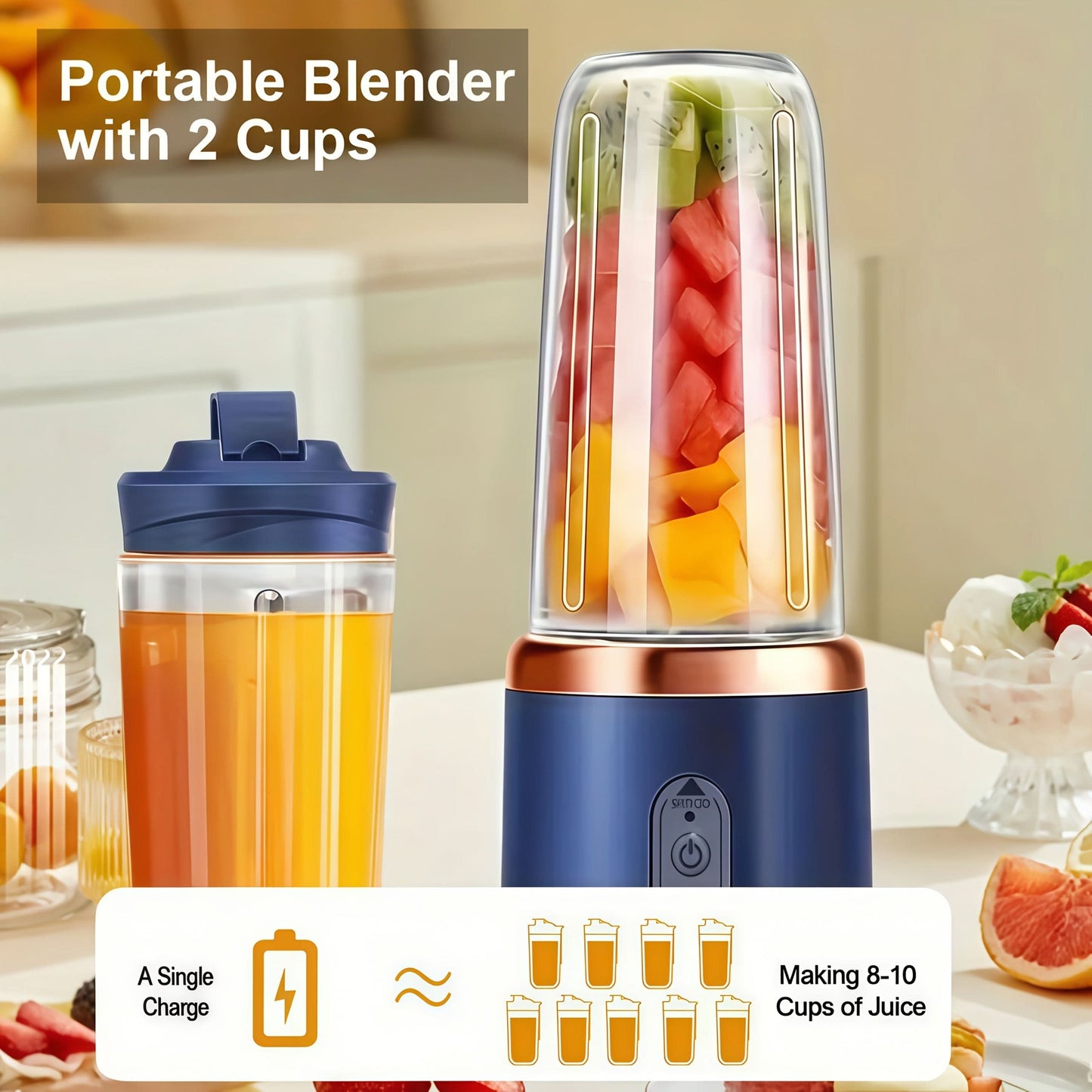 USB Rechargeable Juice Blender for Outdoor and Office Use